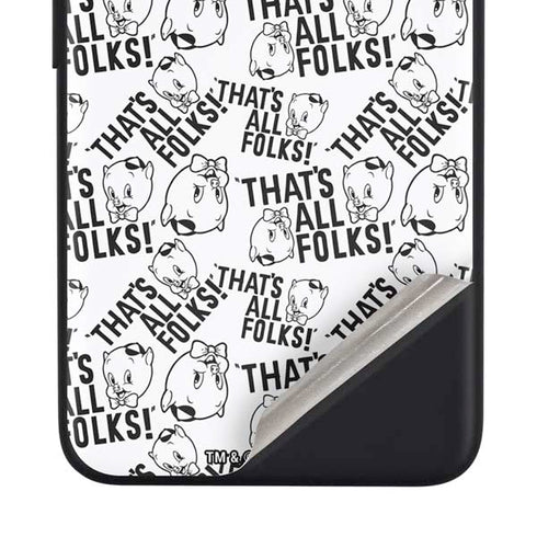 Looney Tunes Porky Pig Black and White Google Pixel 4a Skin