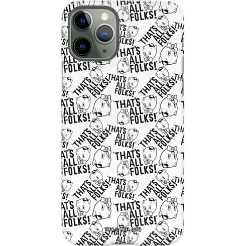 Looney Tunes Porky Pig Black and White iPhone 11 Pro Lite Case