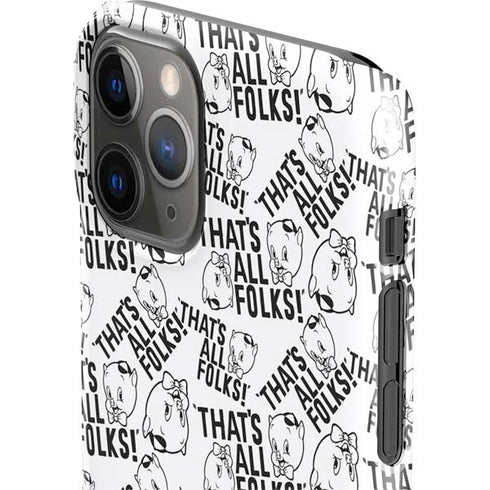 Looney Tunes Porky Pig Black and White iPhone 11 Pro Lite Case
