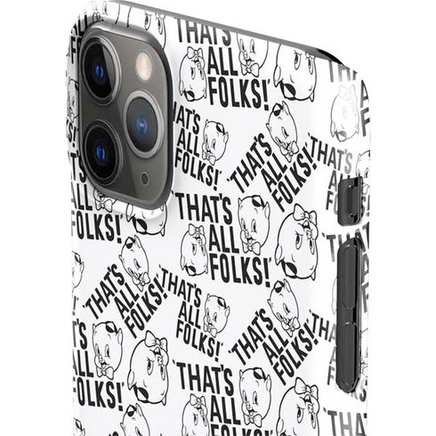 Looney Tunes Porky Pig Black and White iPhone 11 Pro Max Lite Case