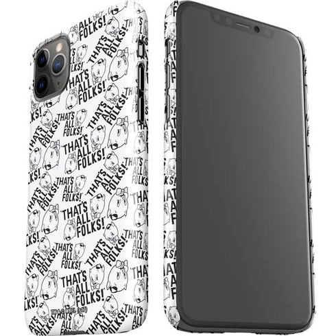 Looney Tunes Porky Pig Black and White iPhone 11 Pro Max Lite Case