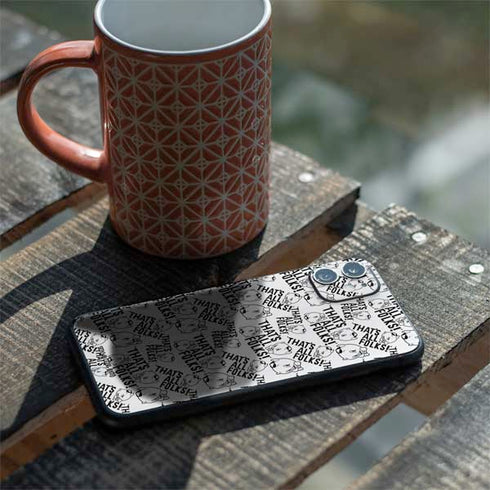 Looney Tunes Porky Pig Black and White iPhone 11 Skin