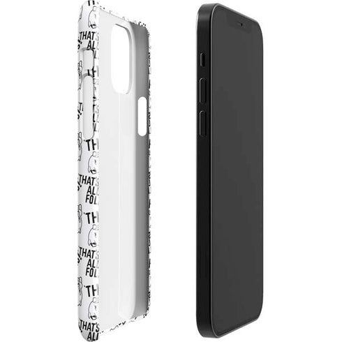 Looney Tunes Porky Pig Black and White iPhone 12 Mini Lite Case
