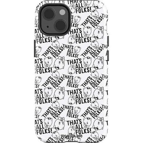 Looney Tunes Porky Pig Black and White iPhone 13 Impact Case