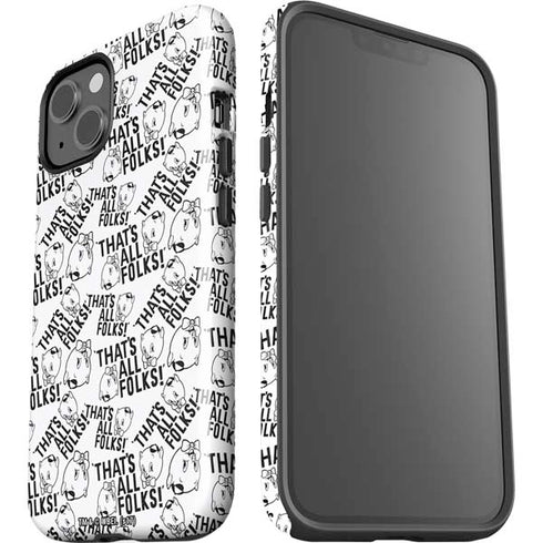 Looney Tunes Porky Pig Black and White iPhone 13 Impact Case