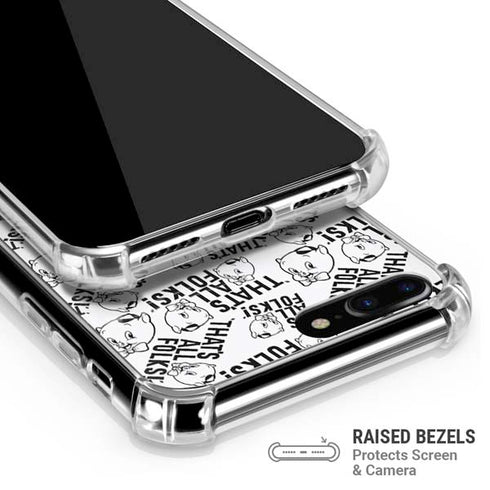 Looney Tunes Porky Pig Black and White iPhone 7/8 Plus Clear Case