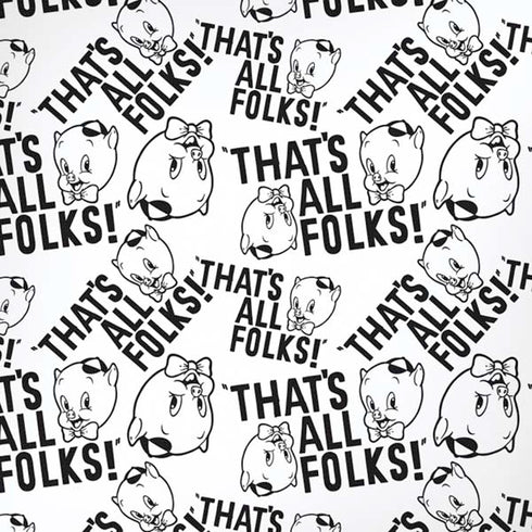 Looney Tunes Porky Pig Black and White iPhone XR Pro Case
