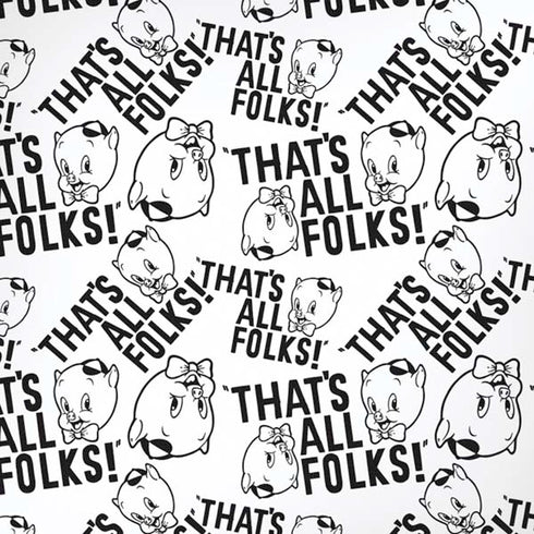 Looney Tunes Porky Pig Black and White iPhone XR Skin