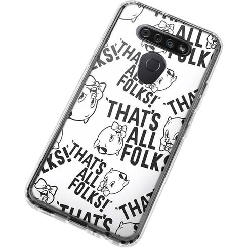 Looney Tunes Porky Pig Black and White LG K51/Q51 Clear Case