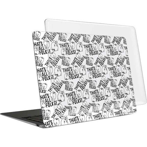 Looney Tunes Porky Pig Black and White MacBook Air 13in M1 (2021) Case plus Skin