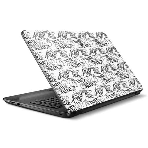 Looney Tunes Porky Pig Black and White HP Notebook Skin