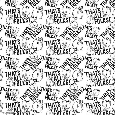 Looney Tunes Porky Pig Black and White PS4 Slim Bundle Skin