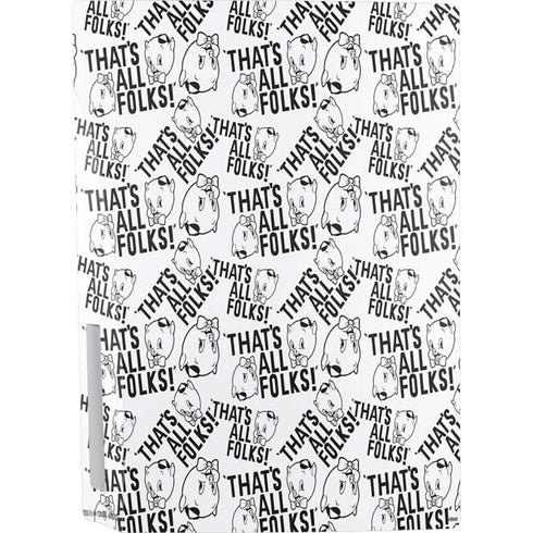 Looney Tunes Porky Pig Black and White PS5 Bundle Skin