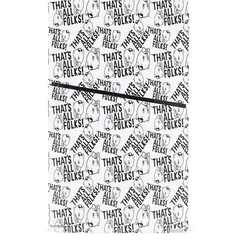 Looney Tunes Porky Pig Black and White PS5 Slim Digital Edition Bundle Skin