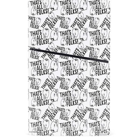 Looney Tunes Porky Pig Black and White PS5 Slim Digital Edition Console Skin