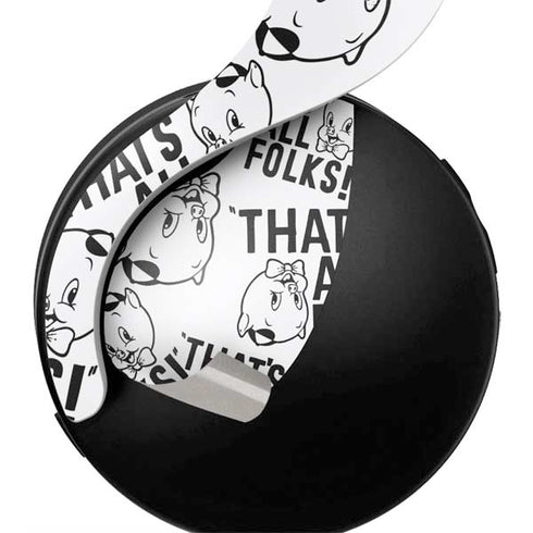 Looney Tunes Porky Pig Black and White PULSE 3D Wireless Headset for PS5 Skin