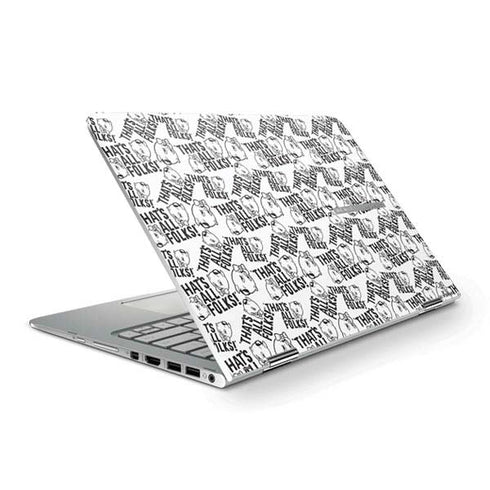 Looney Tunes Porky Pig Black and White HP Spectre Skin