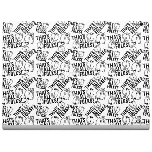 Looney Tunes Porky Pig Black and White Surface Book 2 15in Skin