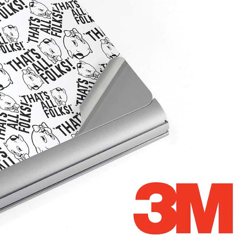 Looney Tunes Porky Pig Black and White Surface Book 2 15in Skin