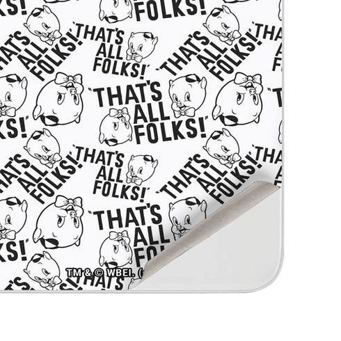 Looney Tunes Porky Pig Black and White Surface Duo Skin