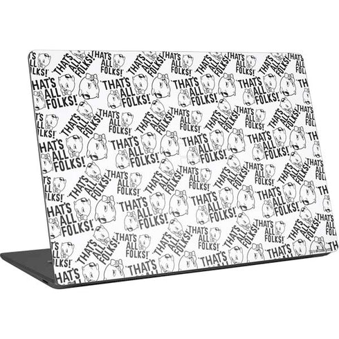 Looney Tunes Porky Pig Black and White Surface Laptop 4 15in Skin