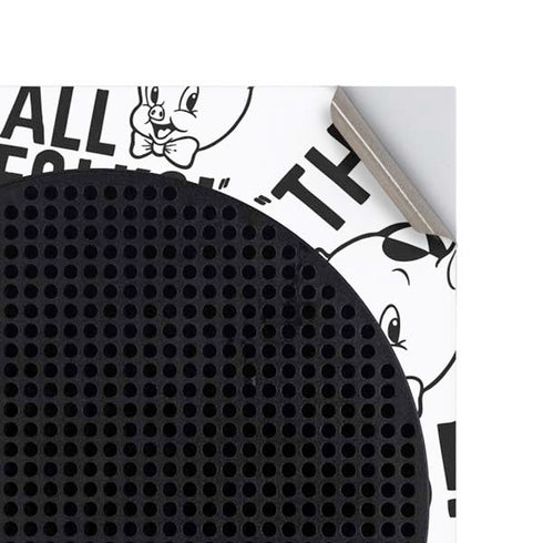 Looney Tunes Porky Pig Black and White Xbox Series S Console Skin