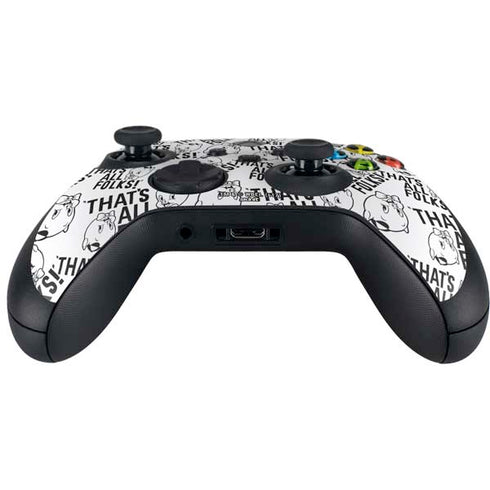 Looney Tunes Porky Pig Black and White Xbox Series X Controller Skin