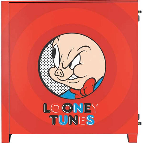 Looney Tunes Porky Pig Full Corsair 4000D Tempered Glass Mid-Tower ATX Case Skin