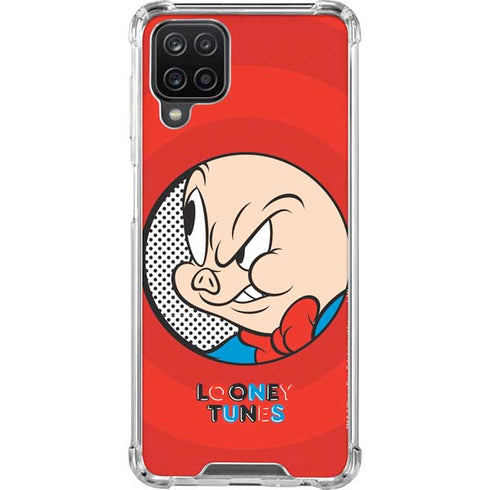 Looney Tunes Porky Pig Full Galaxy A12 Clear Case