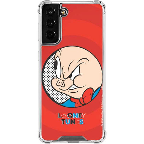 Looney Tunes Porky Pig Full Galaxy S21 FE Clear Case