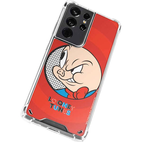 Looney Tunes Porky Pig Full Galaxy S21 Ultra 5G Clear Case