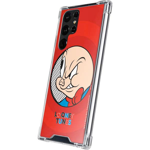 Looney Tunes Porky Pig Full Galaxy S22 Ultra Clear Case