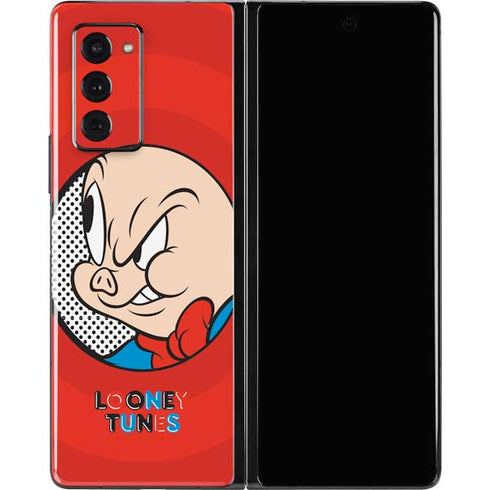 Looney Tunes Porky Pig Full Galaxy Z Fold2 5G Skin