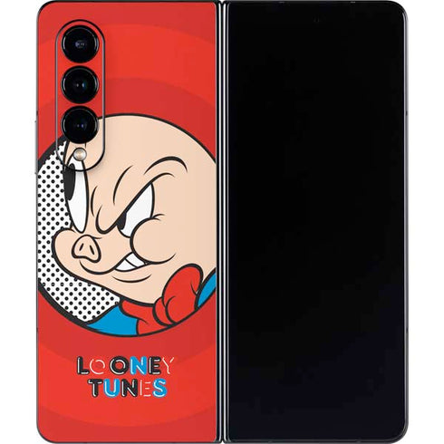 Looney Tunes Porky Pig Full Galaxy Z Fold4 5G Skin