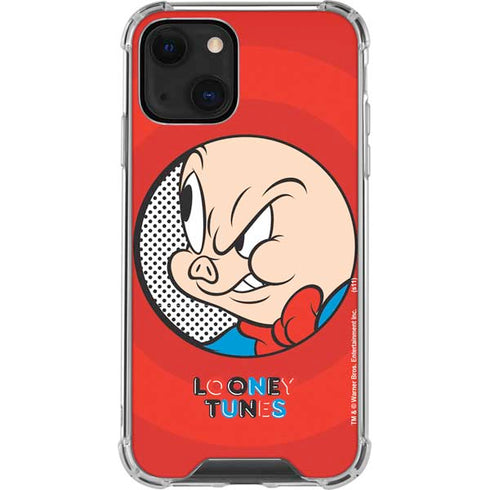 Looney Tunes Porky Pig Full iPhone 14 Clear Case