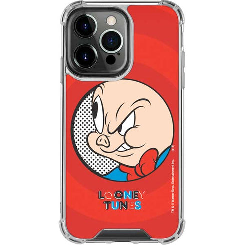Looney Tunes Porky Pig Full iPhone 15 Pro Clear Case