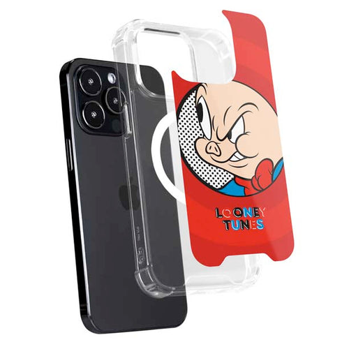 Looney Tunes Porky Pig Full iPhone 15 Pro MagSafe Case