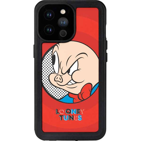 Looney Tunes Porky Pig Full iPhone 14 Pro Max Waterproof Case