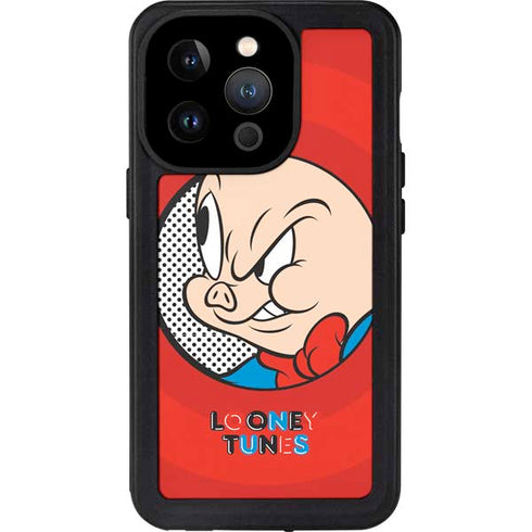 Looney Tunes Porky Pig Full iPhone 14 Pro Waterproof Case