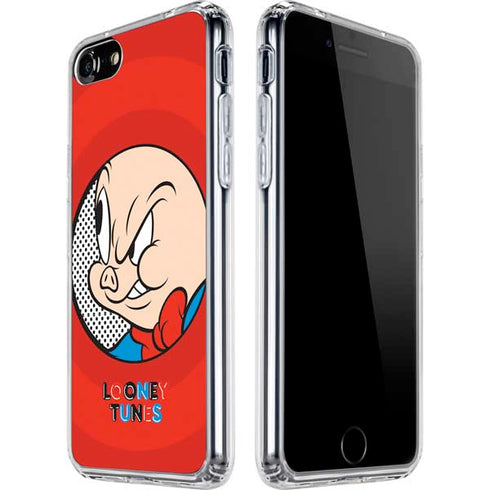 Looney Tunes Porky Pig Full iPhone SE (2nd & 3rd Gen) Clear Case