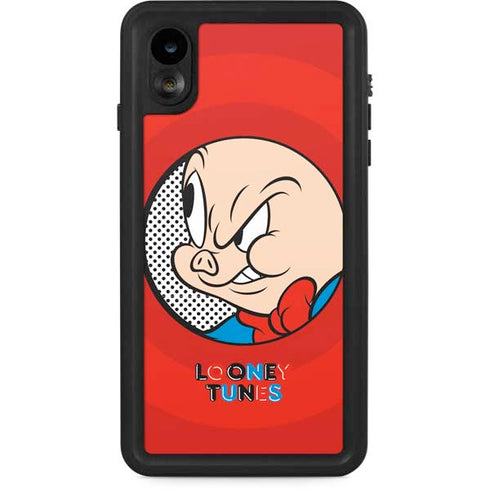 Looney Tunes Porky Pig Full iPhone XR Waterproof Case