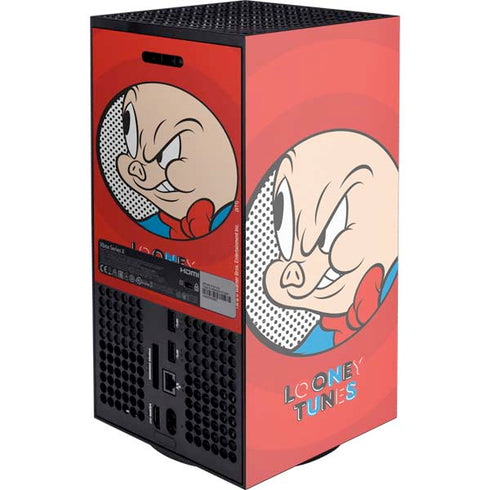 Looney Tunes Porky Pig Full Xbox Series X Console Skin