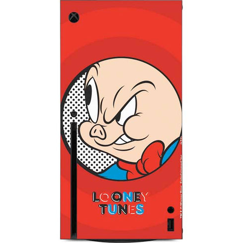 Looney Tunes Porky Pig Full Xbox Series X Console Skin