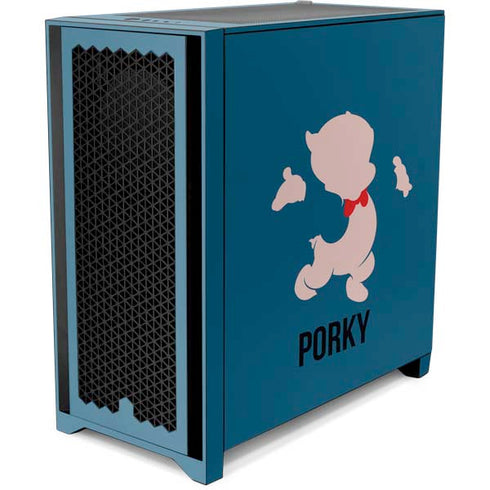 Looney Tunes Porky Pig Identity Corsair 4000D Tempered Glass Mid-Tower ATX Case Skin