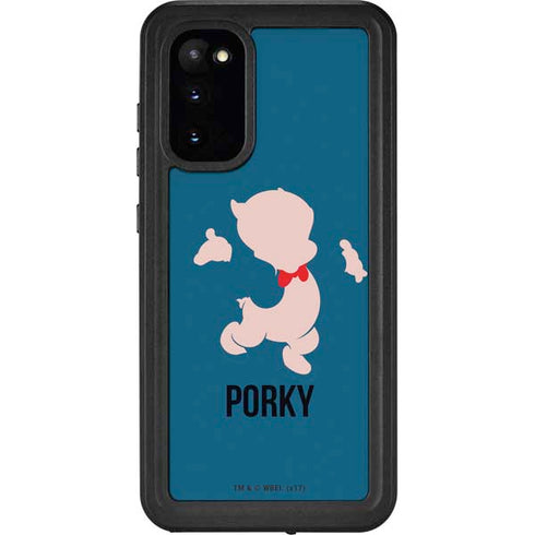 Looney Tunes Porky Pig Identity Galaxy S20 Waterproof Case