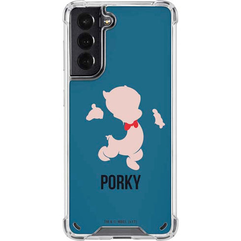 Looney Tunes Porky Pig Identity Galaxy S21 5G Clear Case