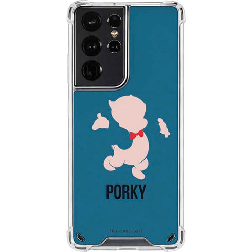 Looney Tunes Porky Pig Identity Galaxy S21 Ultra 5G Clear Case