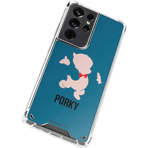 Looney Tunes Porky Pig Identity Galaxy S21 Ultra 5G Clear Case