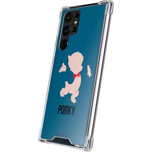 Looney Tunes Porky Pig Identity Galaxy S22 Ultra Clear Case