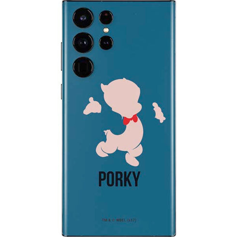 Looney Tunes Porky Pig Identity Galaxy S22 Ultra Skin